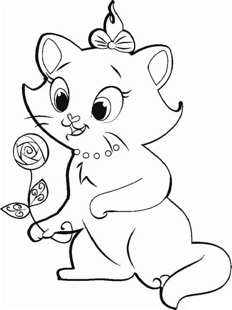 Desenhos De Gatinha Marie Para Crian As Para Colorir E Imprimir