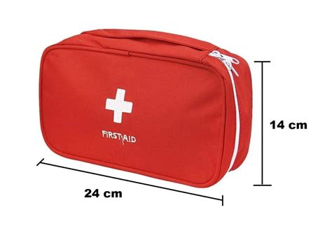 Travel Medicine Pouch Emergency First Aid Kit Box Organizer With