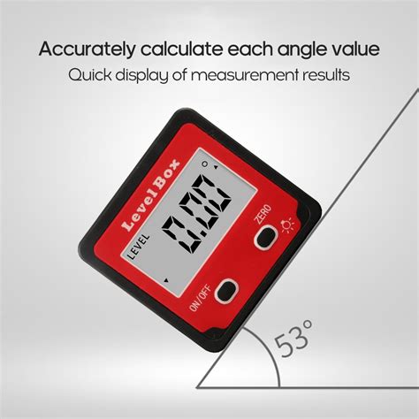 Htovila Inclinometer Inclinometer Level Box Tool Level Meter Level