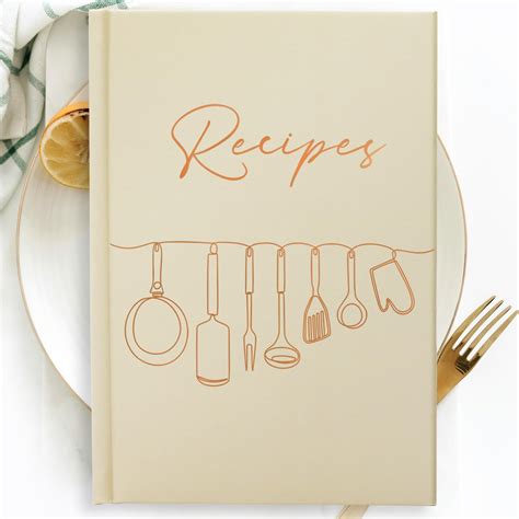 Amazon.com: Perfect Blank Recipe Book with Waterproof Cover - 8.5''x6