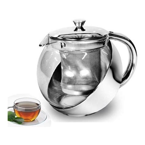 Chaleira Infusor Coador Filtro Bule Chá Café Inox 700ml Submarino