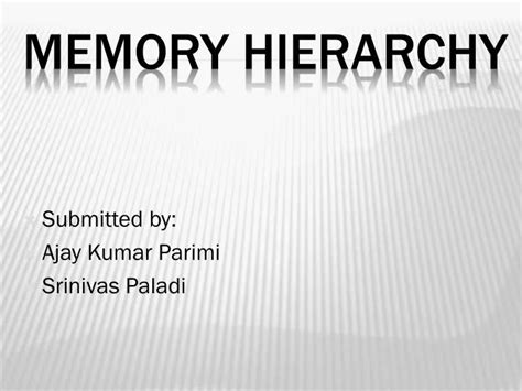 Ppt Memory Hierarchy Powerpoint Presentation Free Download Id75942