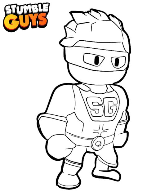 Desenho De Guy De Stumble Guys Para Colorir The Best Porn Website