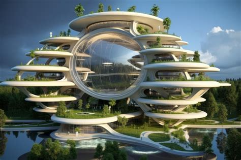 Premium AI Image | Sustainable architecture and building designs