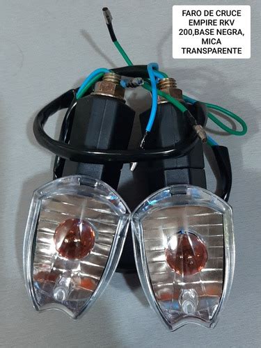 Faro Cruce Empire Rkv Mica Transparente Moto Mercadolibre