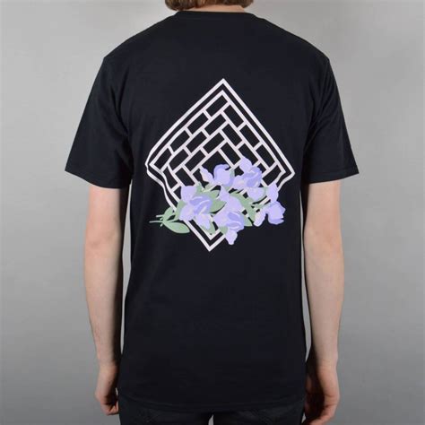 The National Skateboard Co Iris Skate T Shirt Black Skate Clothing