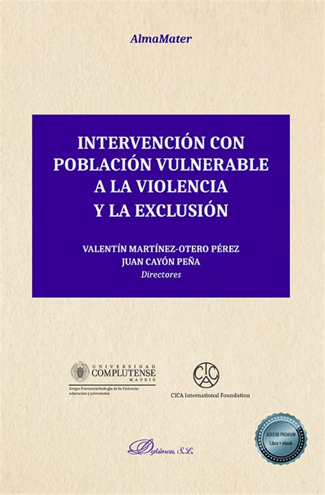 Librería Dykinson Intervención con población vulnerable a la