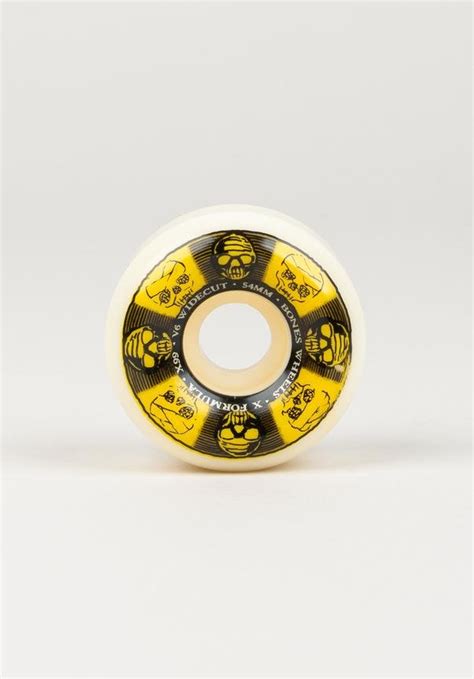 Bones Wheels X Formula X Ninety Nine Black Gold V6 Wide Cut 54mm 99a