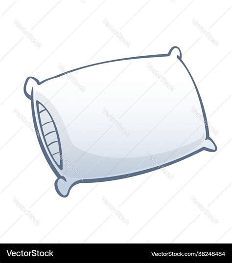 Soft cartoon pillow Royalty Free Vector Image - VectorStock