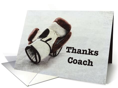 Thank You To Boxing Coachtrainer Card 1465026