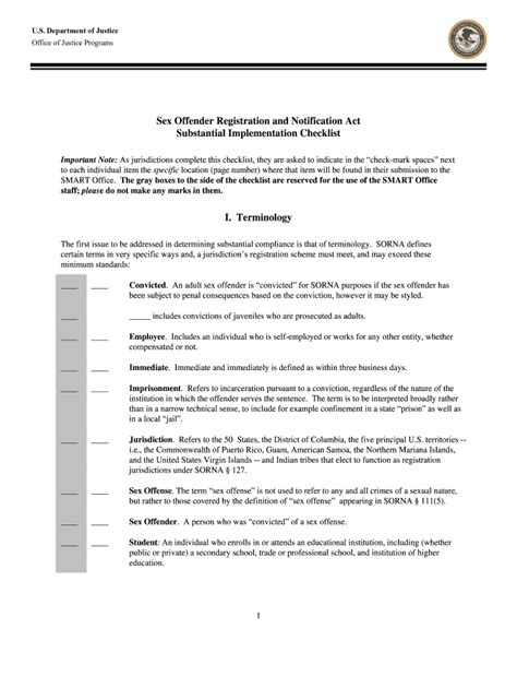 Fillable Online Ojp Usdoj Sex Offender Registration And Notification Act Ojp Usdoj Fax Email