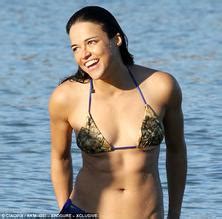 Michelle Rodriguez In A Bikini In Sardinia Aznude