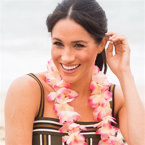 Meghan Markle shows us how to work beach chic in £1,080 striped Martin Grant maxi dress | HELLO!