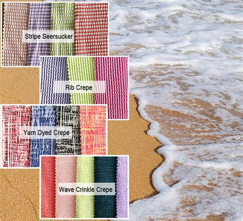 Wholesale Textured Swimwear Fabric Recycled Polyester Crepe Spandex Fabric For Bikini Swimsuit