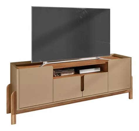 Rack Mpozenato Lizz para TV hasta 60 marrón claro de mdf de 15 e 25mm