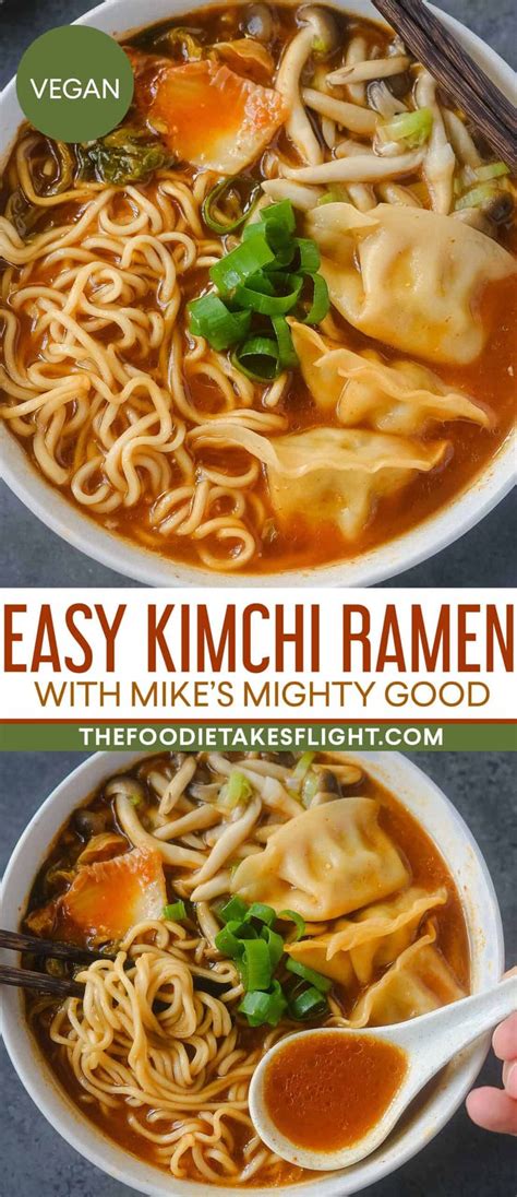 Easy Vegan Kimchi Ramen Recipe In Vegan Kimchi Healthy Ramen