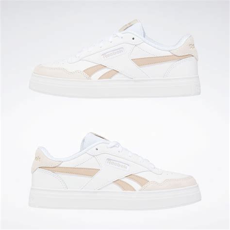 Reebok Court Advance Bold Shoes In Cloud White Alabaster Modern Beige Reebok Official Uk