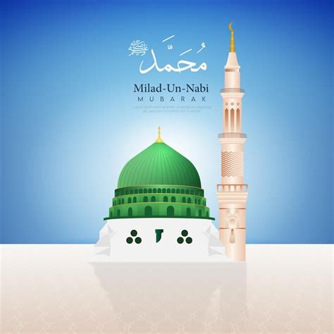 Premium Vector Vector Madina Nabawi Mosque