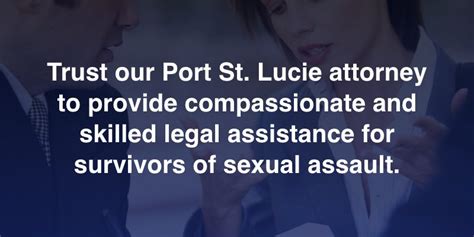 Port St Lucie Sexual Assault Attorney