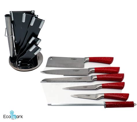 Set De Cuchillos VALESKA Acero Inoxidable 08Pc ECOMARKPERU