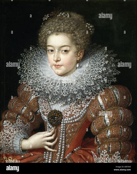 Portrait of Queen Elisabeth of France (1602-1644), Queen consort of ...