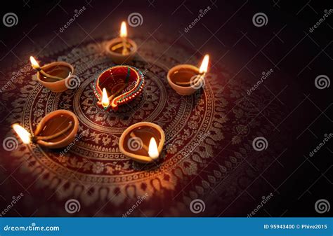 Diwali Oil Lamp Stock Photo Image Of Festive Diya Festival 95943400