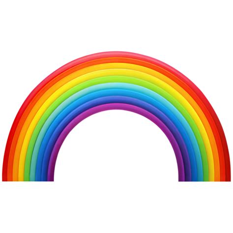 Bright Rainbow on Transparent Background 48332372 PNG