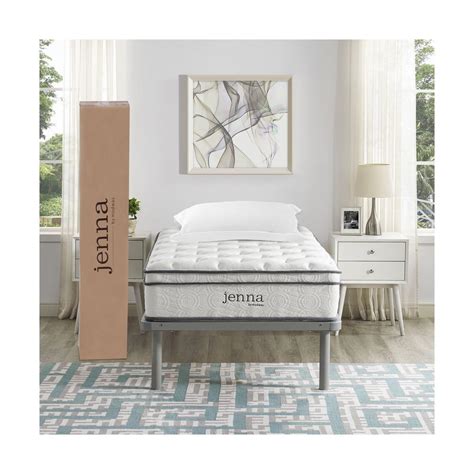 Modway 10 Jenna Twin Innerspring Mattress White