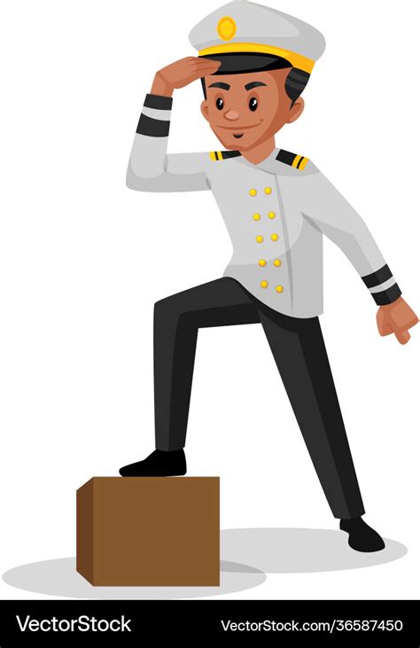 Sailor Cartoon Royalty Free Vector Image VectorStock