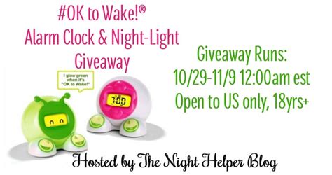 OK to Wake Alarm Clock & Night-Light Giveaway - Beautiful Touches