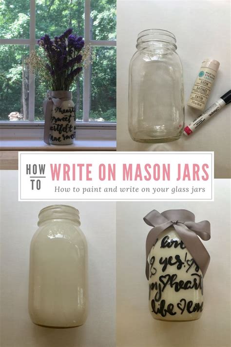 How To Write On Mason Jars — Raleigh Calligraphy And Design Mason Jar Crafts Diy Diy Jar Crafts