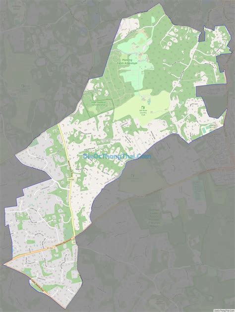 Map of Upper Brookville village - Thong Thai Real