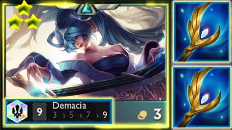 3 Star Sona Carry 9 Demacia Tft Set9 Ranked Youtube