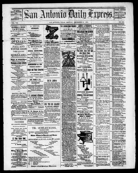 San Antonio Daily Express. (San Antonio, Tex.), Vol. 8, No. 212, Ed. 1