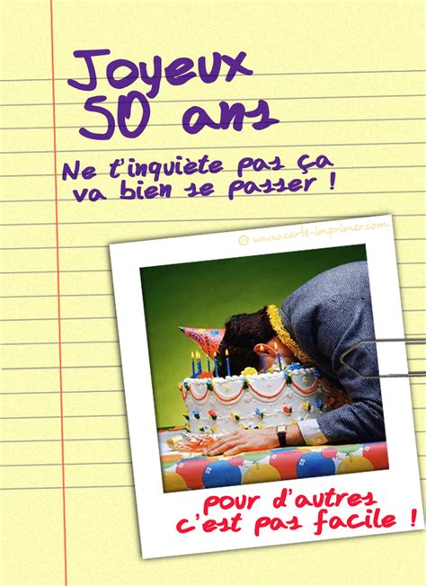 Carte Anniversaire Humour Homme A Imprimer