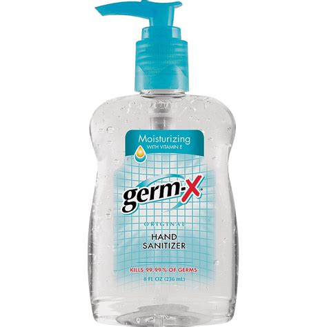 Germ X Hand Sanitizer Gel 8 Oz Pump Bottle City Mill