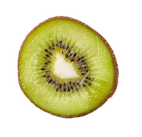 Rodaja De Kiwi Aislado Sobre Un Fondo Blanco Foto Premium