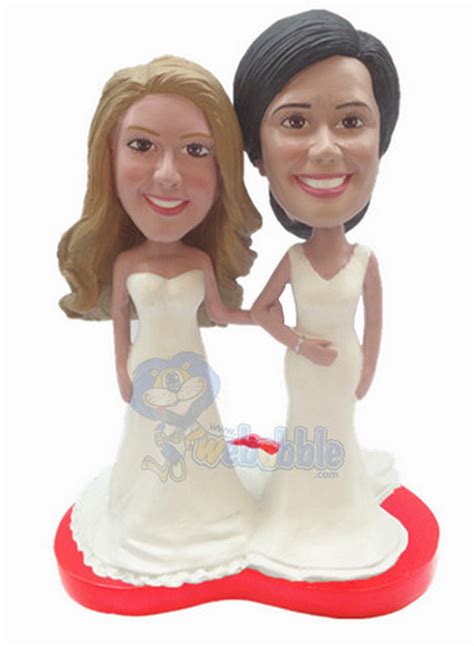 Same Sex Wedding Couple Custom Bobble Head Gift Ideas For Weddings