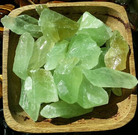 Green Calcite Raw Chunks Rough Calcite