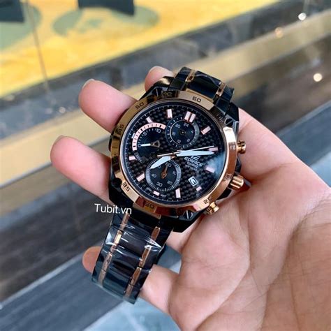 Đồng hồ Casio Edifice nam EFR 557BKG 1a 1 1 Chuyên casio