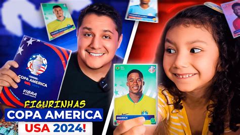 ABRINDO os PACOTINHOS Álbum de Figurinhas COPA AMÉRICA 2024 YouTube