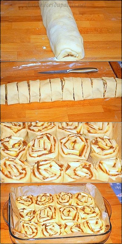 Recette brioche roulée aux pommes et cannelle Aux délices du palais