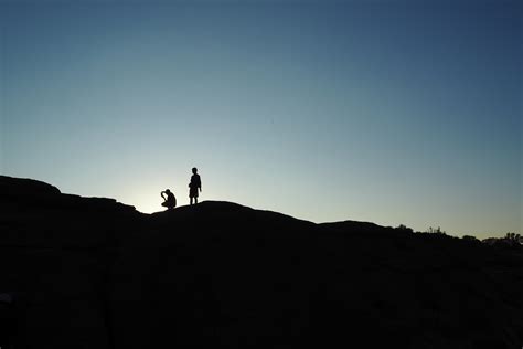 Kostenlose Foto Landschaft Meer Sand Rock Horizont Silhouette