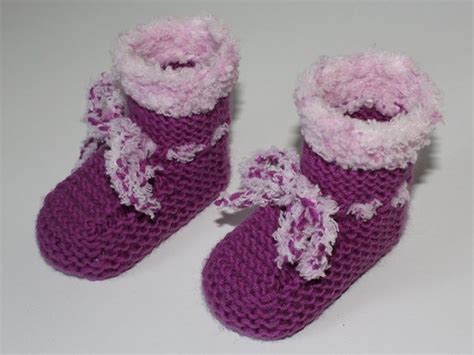 Strickanleitung Babyschuhe Baby Booties Sohlenl Nge Ca Cm