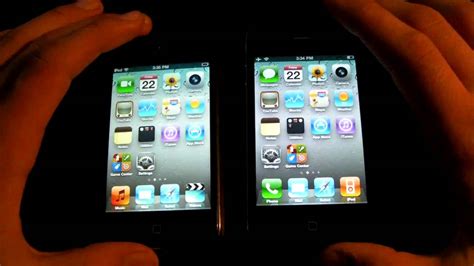 Iphone 4 Vs Ipod Touch 4g 4th Gen Speed Comparison Youtube