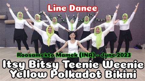 Itsy Bitsy Teenie Weenie Yellow Polkadot Bikini Line Dance Choreo R