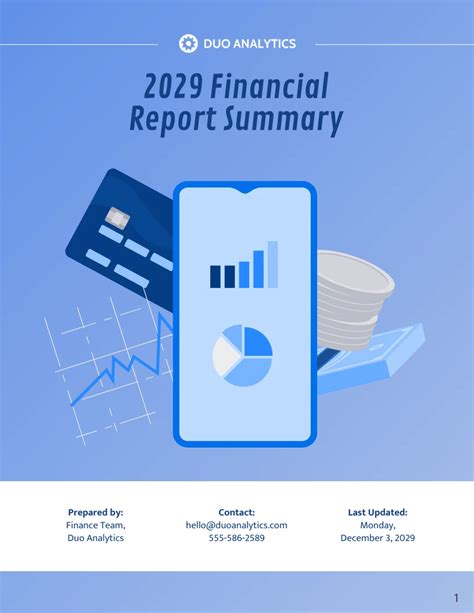 Financial Report Examples Template Venngage