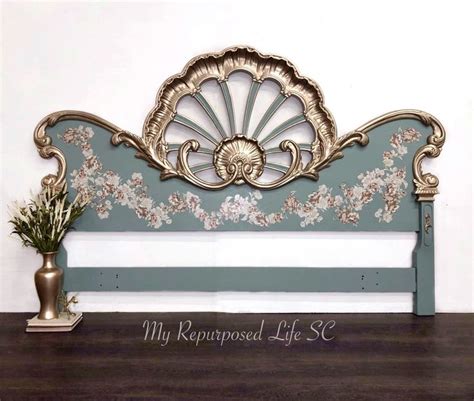 Custom Order Option Vintage King Size Headboard French Country Bedroom