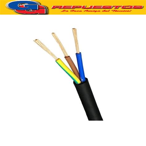 Cable Tpr Tipo Taller X Mm Por Metro Envainado Negro