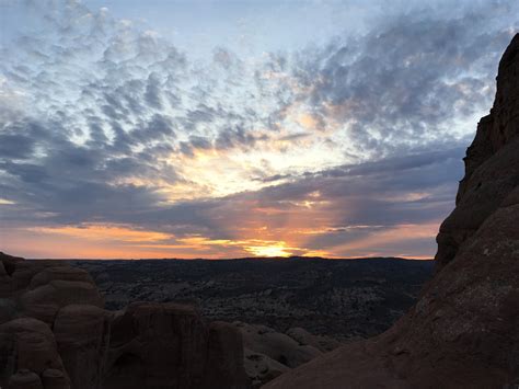 a Delicate arch sunrise